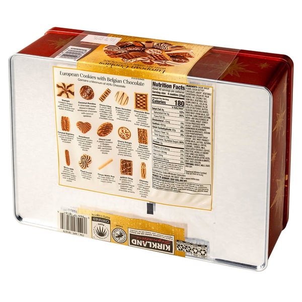 Kirkland Signature European Cookies with Belgian Chocolate, 49.4 oz