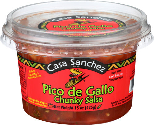 Casa Sanchez Pico De Gallo Chunky Salsa, 15 oz