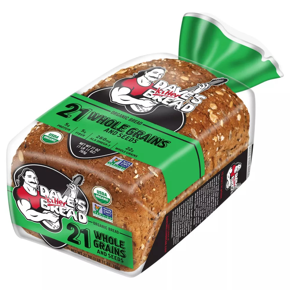 Dave's Killer Bread Organic 21 Whole Grains and Seed Bread, 27 oz