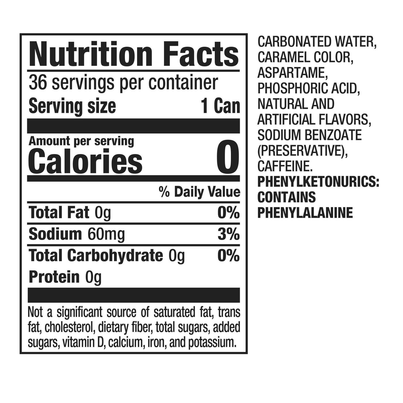 Diet Dr. Pepper, 12 fl oz, 36-count