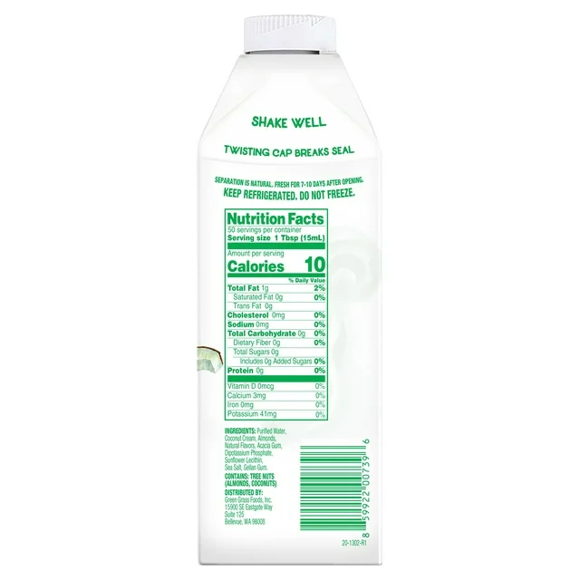 Nutpods Sugar Free French Vanilla Almond + Coconut Creamer, 25.4 oz