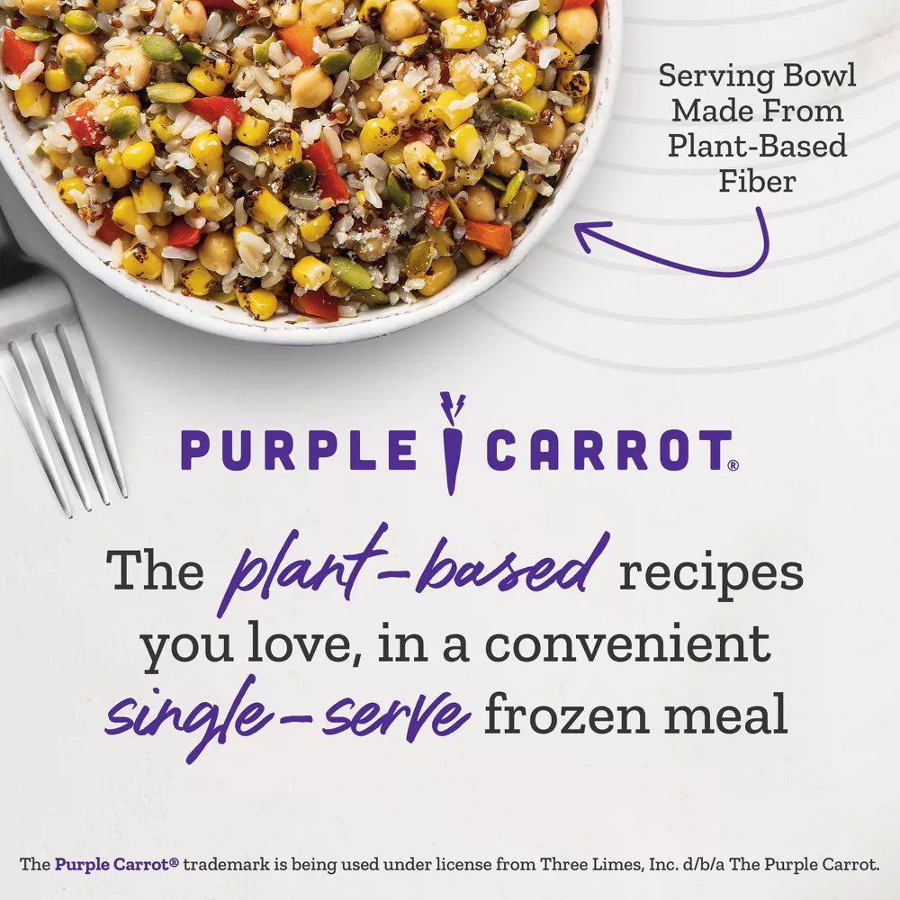 Purple Carrot Gluten Free Vegan Frozen Sweet Corn Elote Bowl, 10.75 oz