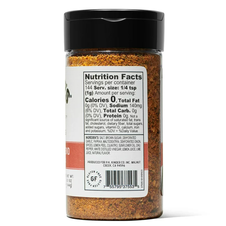 Kinder's The Fajita Blend Seasoning with Citrus and Garlic, 5.1 oz