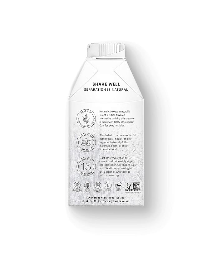 Elmhurst French Vanilla Oat Creamer, 16 oz