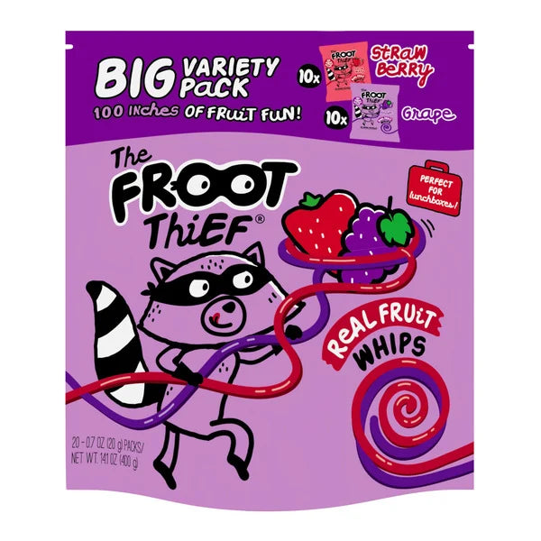 Froot Thief Fruit Whips, 0.7 oz, 20-count