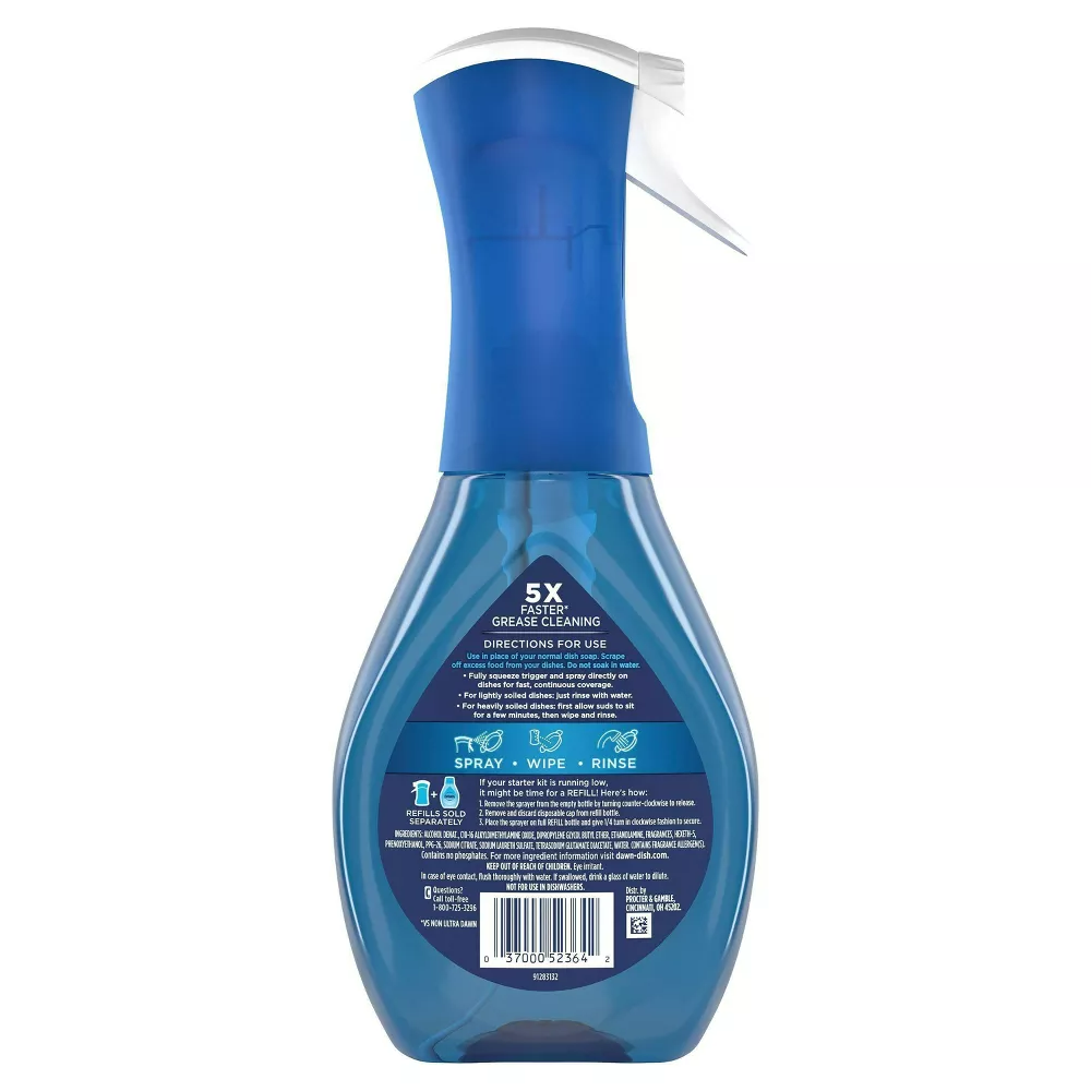 Dawn Fresh Scent Platinum Powerwash Dishwashing Liquid Dish Soap Spray, 16 oz