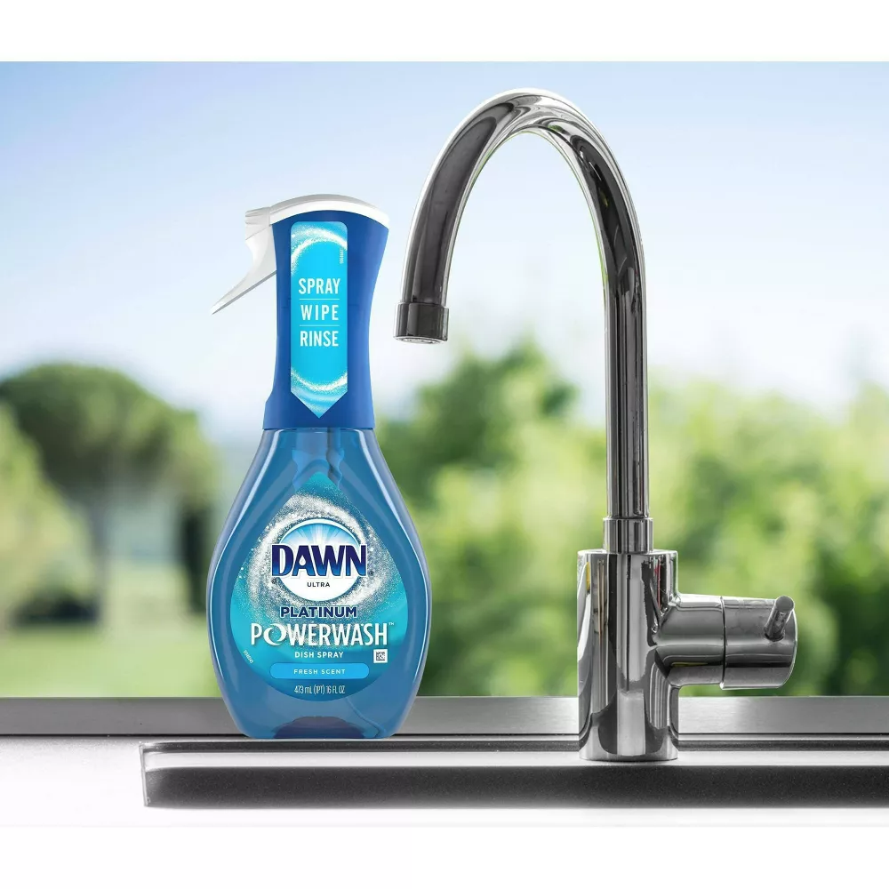 Dawn Fresh Scent Platinum Powerwash Dishwashing Liquid Dish Soap Spray, 16 oz