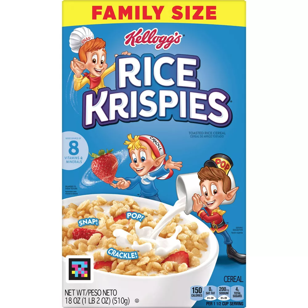 Kellogg's Rice Krispies Cereal, 18 oz
