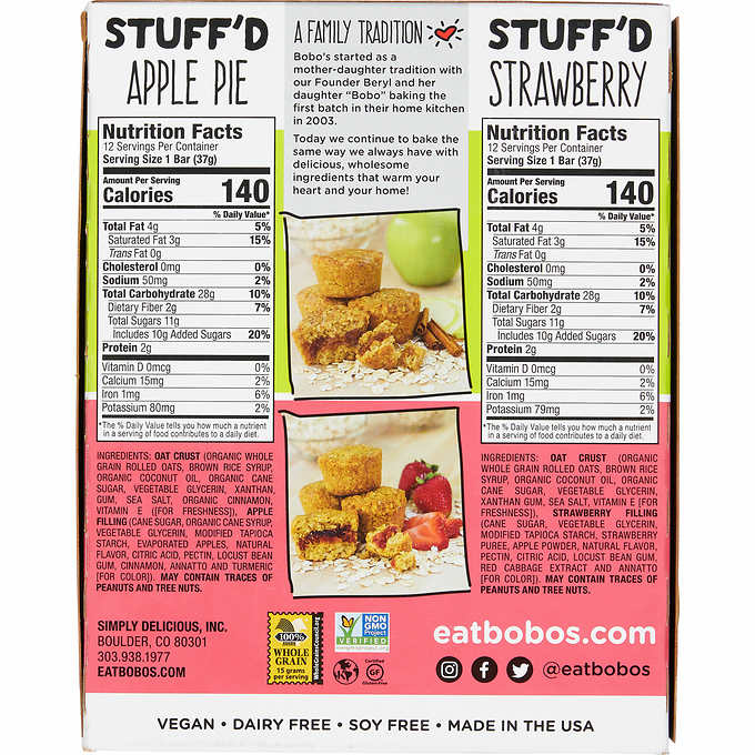 Bobo's Oat Bites Variety Pack 24 ct, 1.3 oz