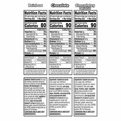 Kellogg's Rice Krispies Treats Variety Pack, 60 Count