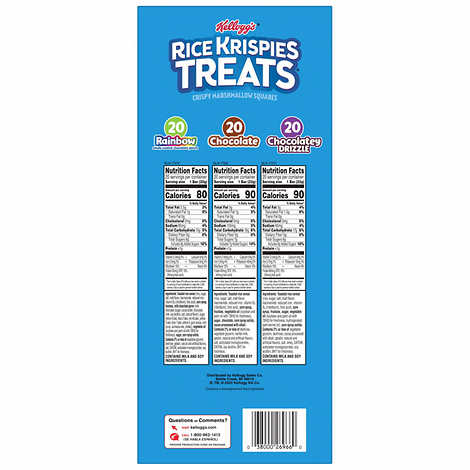 Kellogg's Rice Krispies Treats Variety Pack, 60 Count