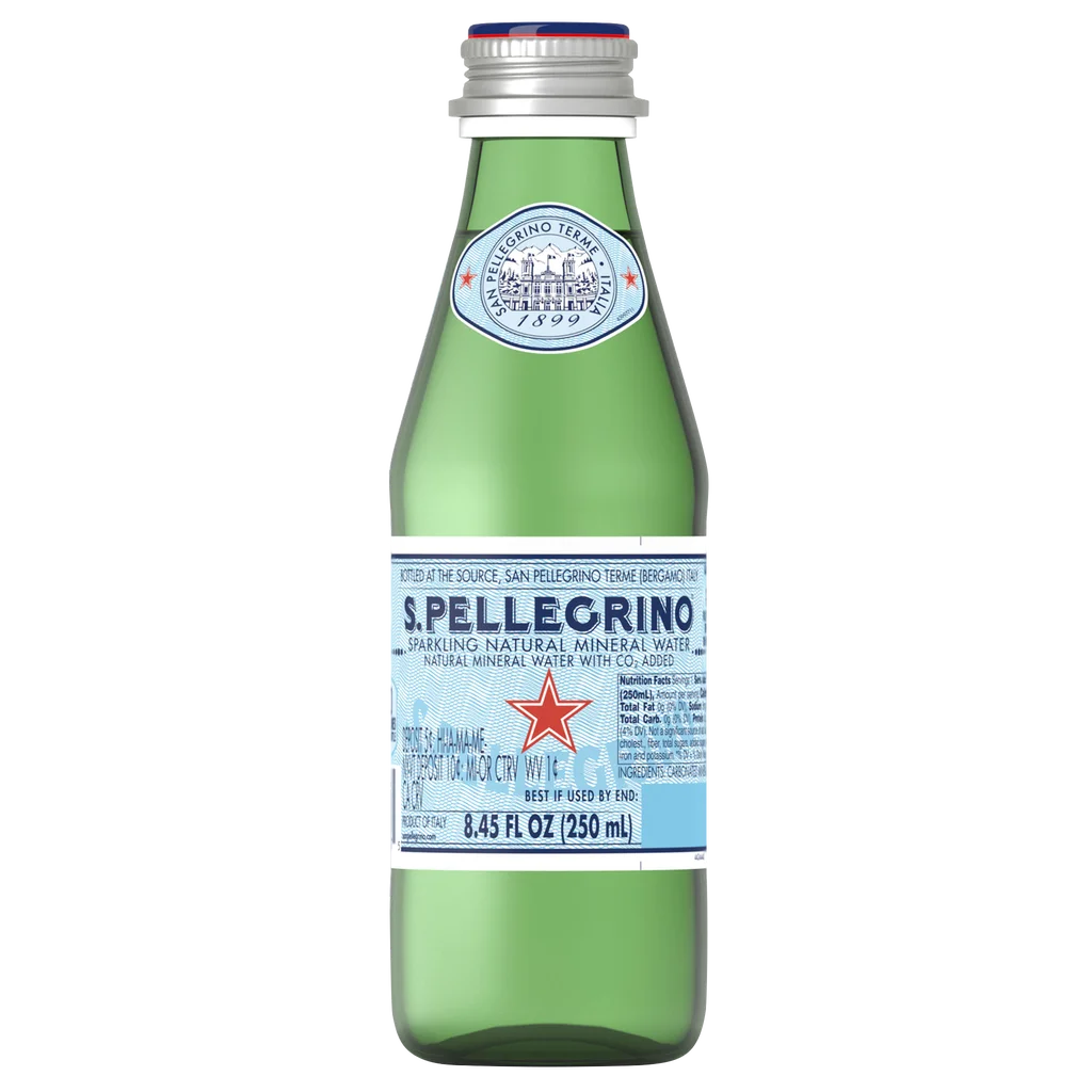 S.Pellegrino Sparkling Natural Mineral Water, 8.45 fl oz, 24 ct