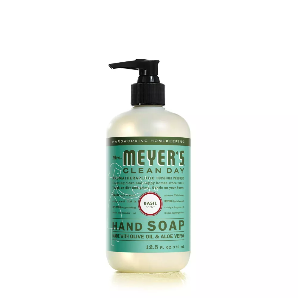 Mrs. Meyer's Clean Day Basil Scent Liquid Hand Soap, 12.5 oz