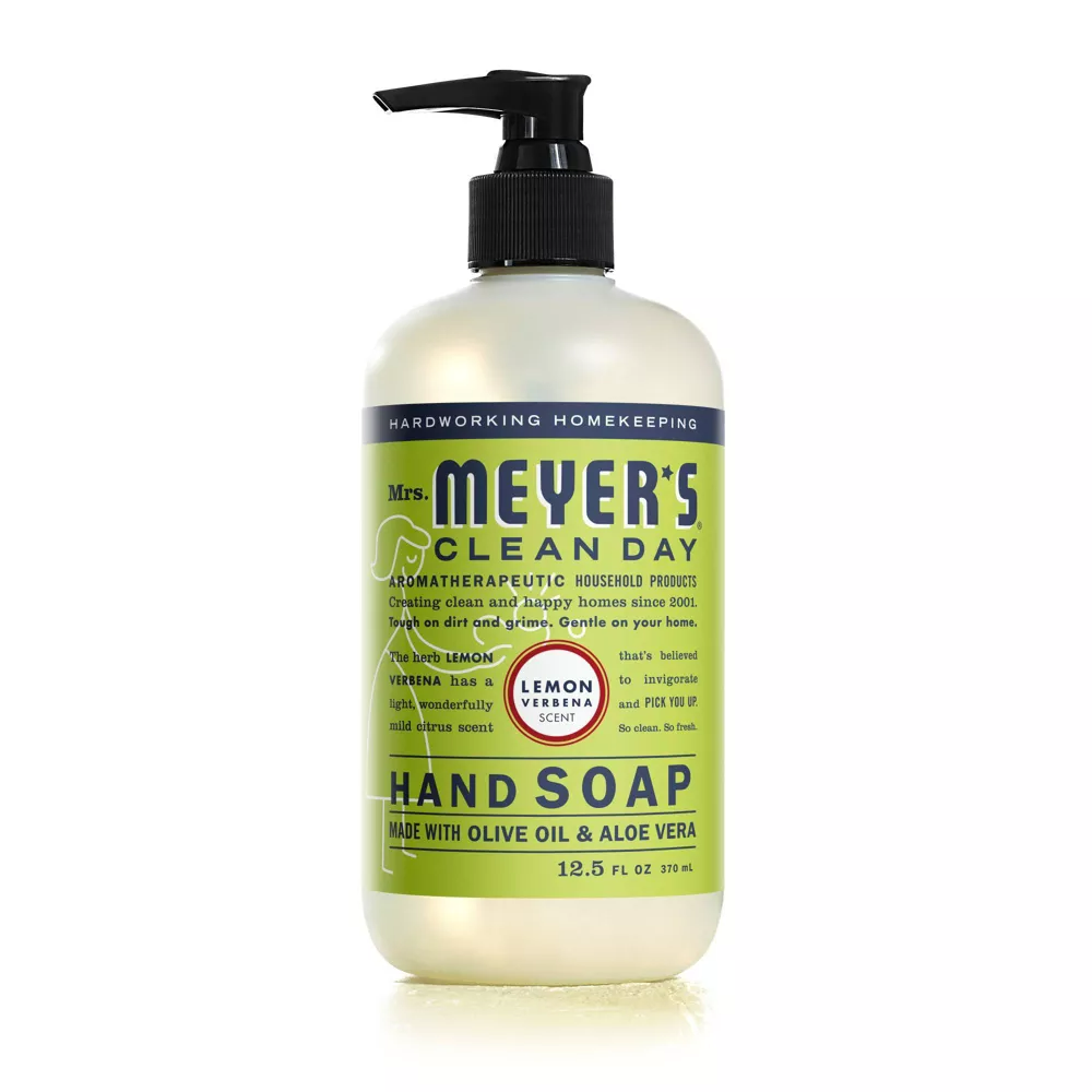 Mrs. Meyer's Clean Day Liquid Hand Soap Lemon Verbena Scent, 12.5 oz