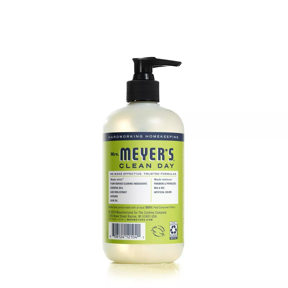 Mrs. Meyer's Clean Day Liquid Hand Soap Lemon Verbena Scent, 12.5 oz