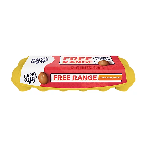 Happy Egg Co. Free Range Brown Eggs, 1 Dozen