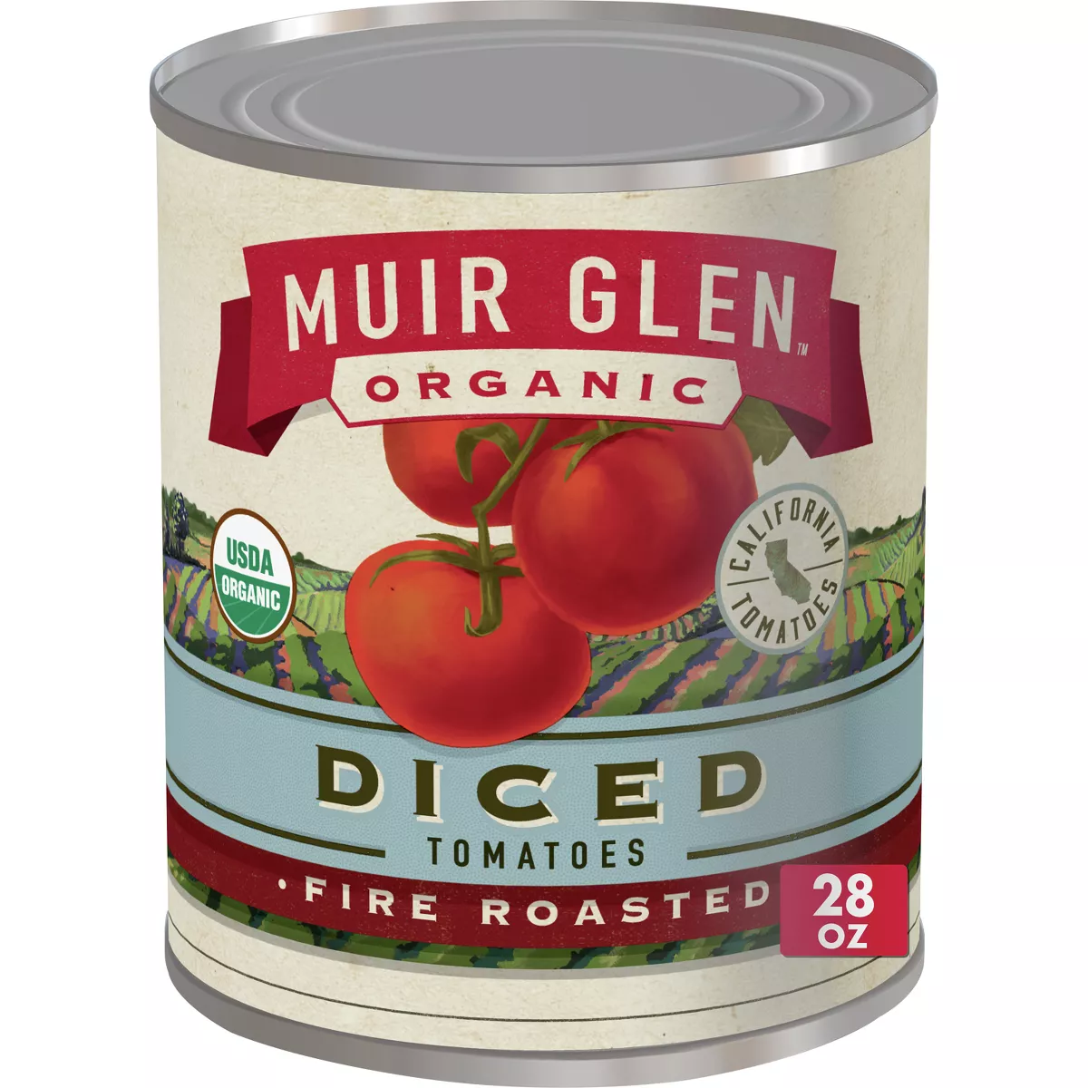 Muir Glen Organic Fire Roasted Diced, 28 oz