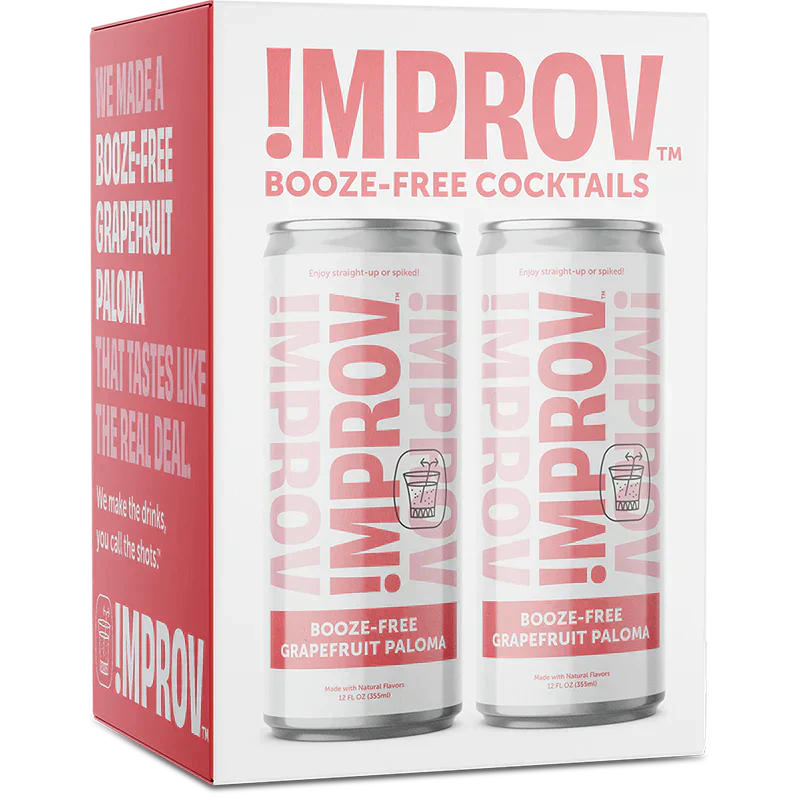 !MPROV Booze-Free Grapefruit Paloma, 4 Count