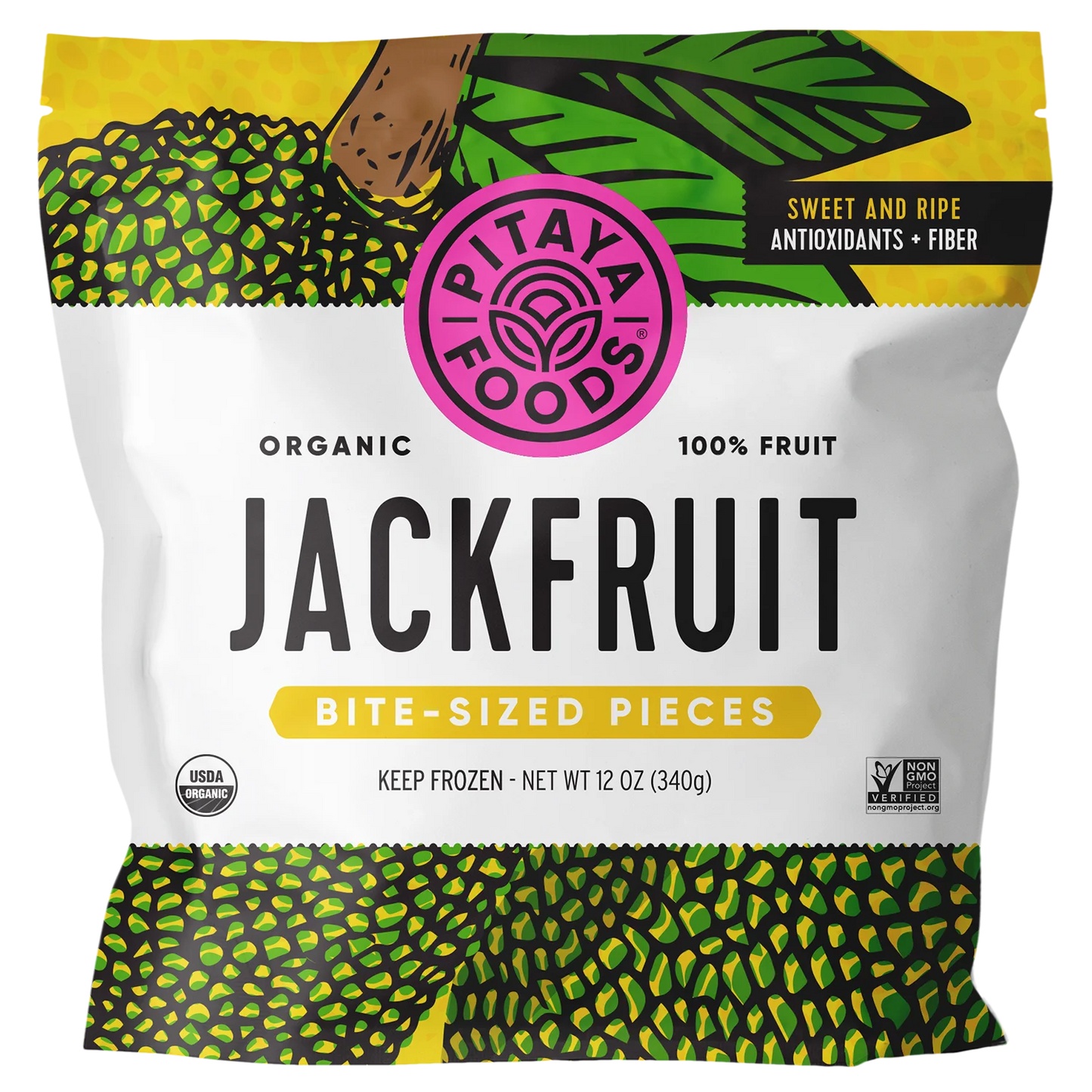 Pitaya Foods Frozen Ripe Jackfruit Pieces, 12 oz