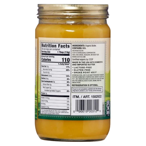 Kirkland Signature Organic Ghee, 27 oz