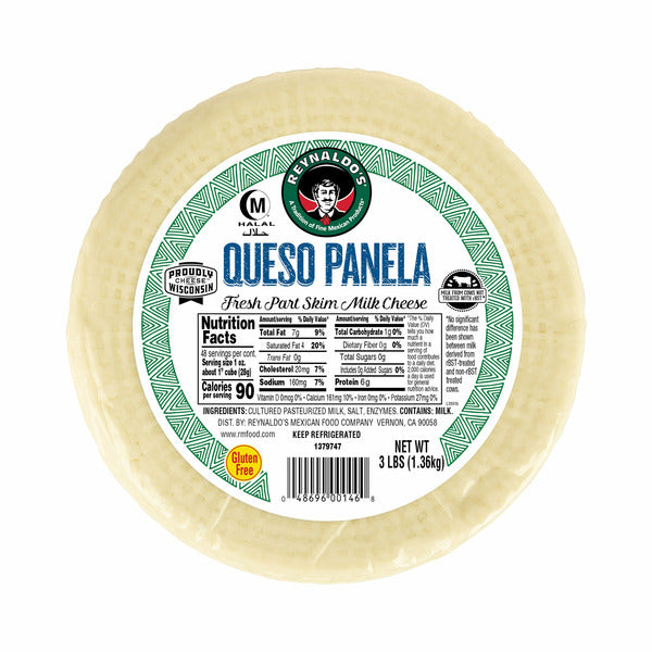 Reynaldo's Queso Panela Cheese, 3 lbs