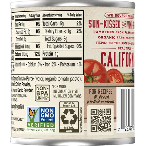 Muir Glen Organic Tomato Sauce, 8 oz