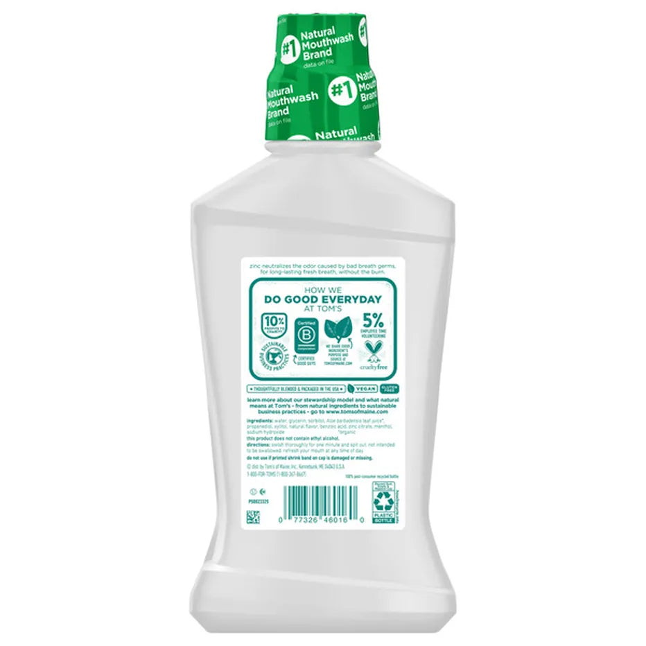 Tom's Of Maine Mint Wicked Fresh Mouthwash, 16 oz