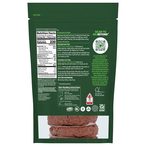 Beyond Meat Plant-Based Patties 10 ct, 4 oz
