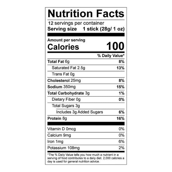 Anthem Snacks Hot Honey Beef Sticks, 1 oz, 12 count
