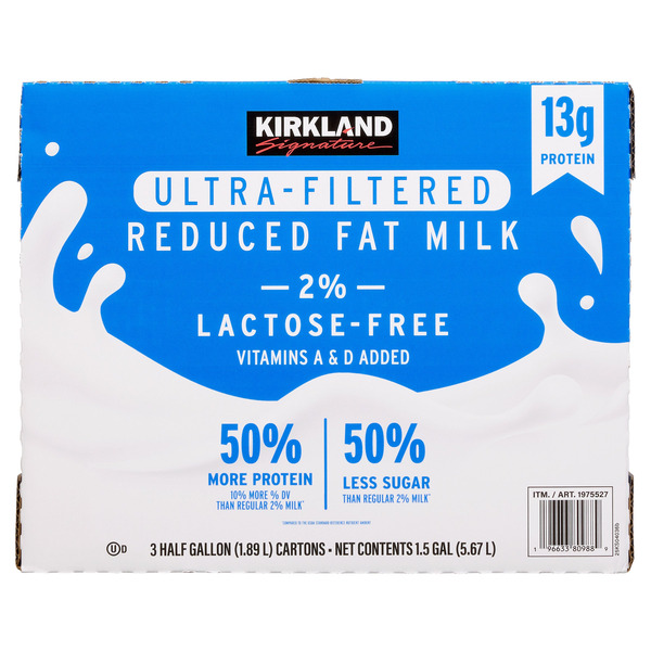 milkページ Kirkland Signature Ultra Filtered 2% Lactose Free Milk, 64 fl oz