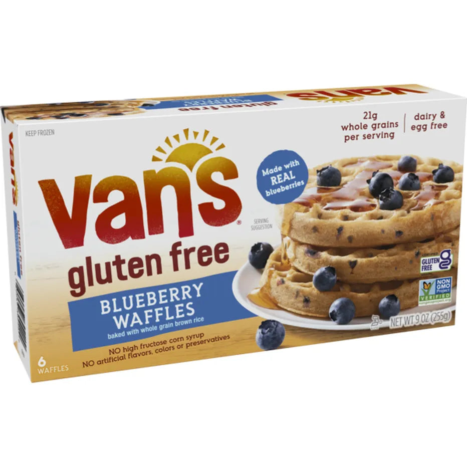 Van's Frozen Blueberry Protein Waffles, 6 Count