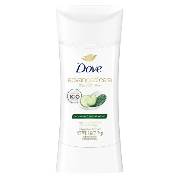 Dove Advanced Care Invisible+ Deodorant, 2.6 oz, 4 Count