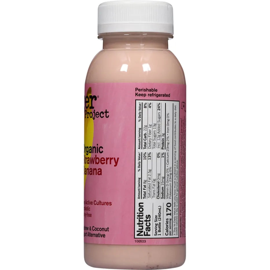 Forager Project Strawberry Banana, Cashewmilk Yogurt Smoothie