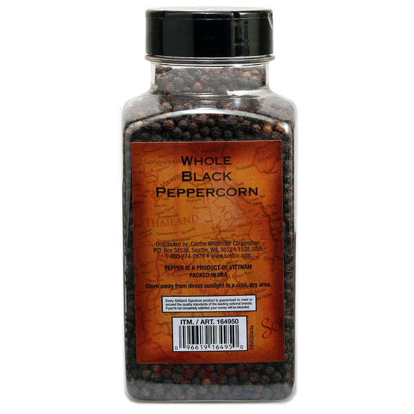 Kirkland Signature, Whole Black Peppercorn. 14.1 oz