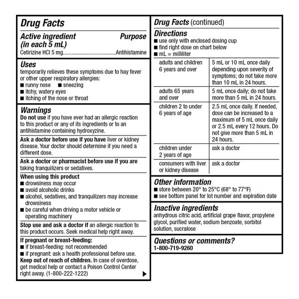 Kirkland Signature Children's Aller-Tec, 16 Ounces