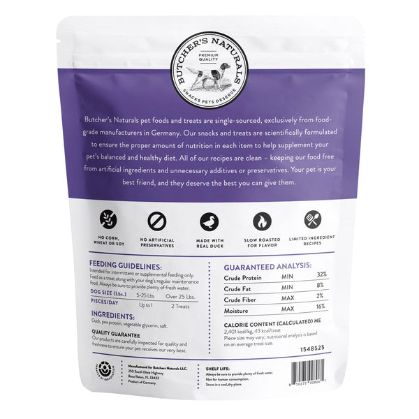 Butchers Naturals Duck Jerky Dog Treats, 40 oz