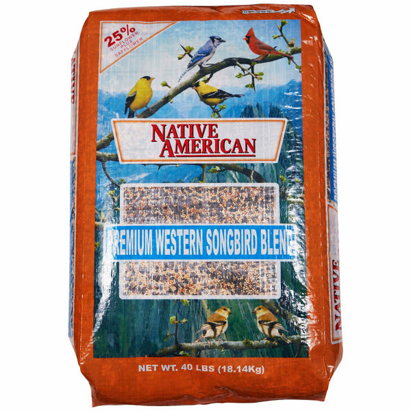 Native American Premium Western Songbird Seed, 40 lbs