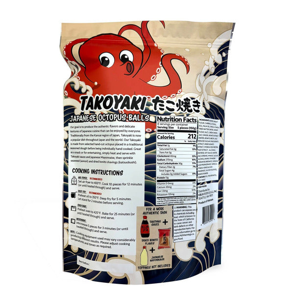 Takoyaki Handmade Japanese Octopus Balls, 40-count