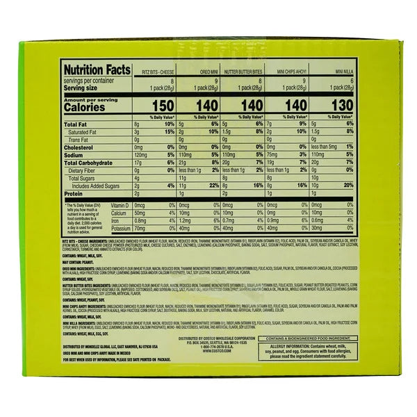Nabisco Cookie & Cracker Variety Pack 40 Count, 1 oz