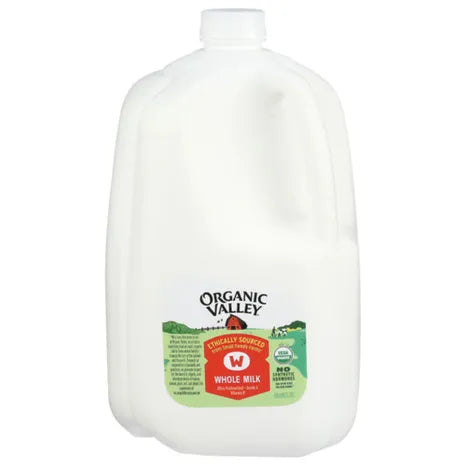 Organic Valley Whole Milk, Ultra Pasteurized, Gallon
