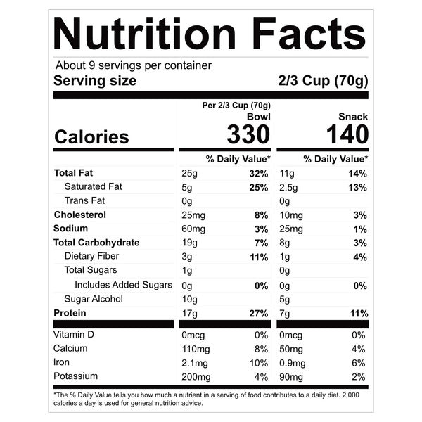 NuTrail 17g Protein Nut Granola, Honey Nut, 22 oz