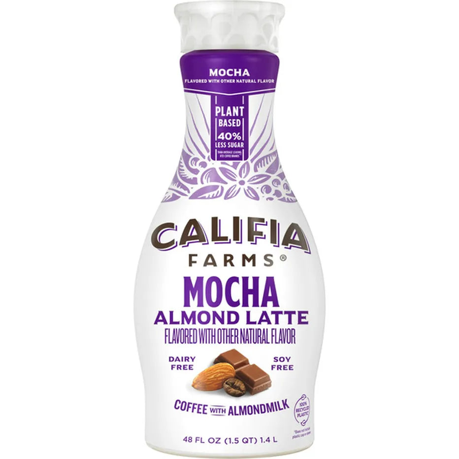 Califia Farms Iced Coffee Mocha Cold Brew With Almondmilk 48 fl oz