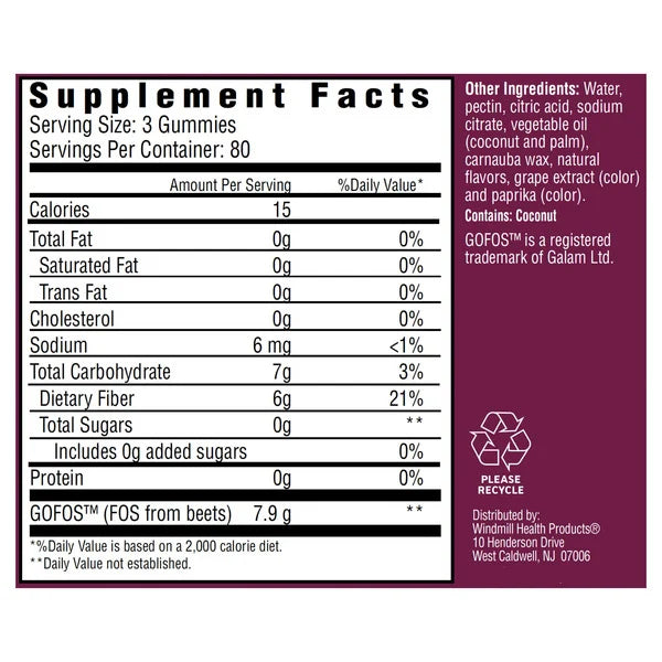 Country Farms Fiber Care Gummies, 240 Gummies