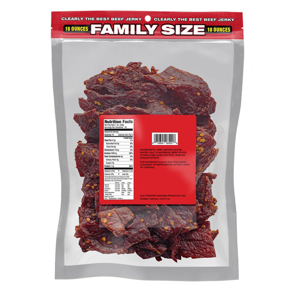 Old Trapper Hot & Spicy Beef Jerky, 18 oz