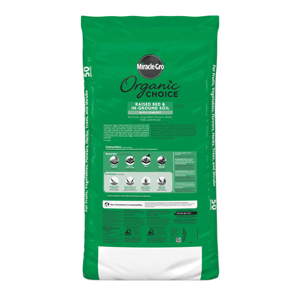 Miracle Gro In-Ground & Raised Bed Planting Mix, 50 qt