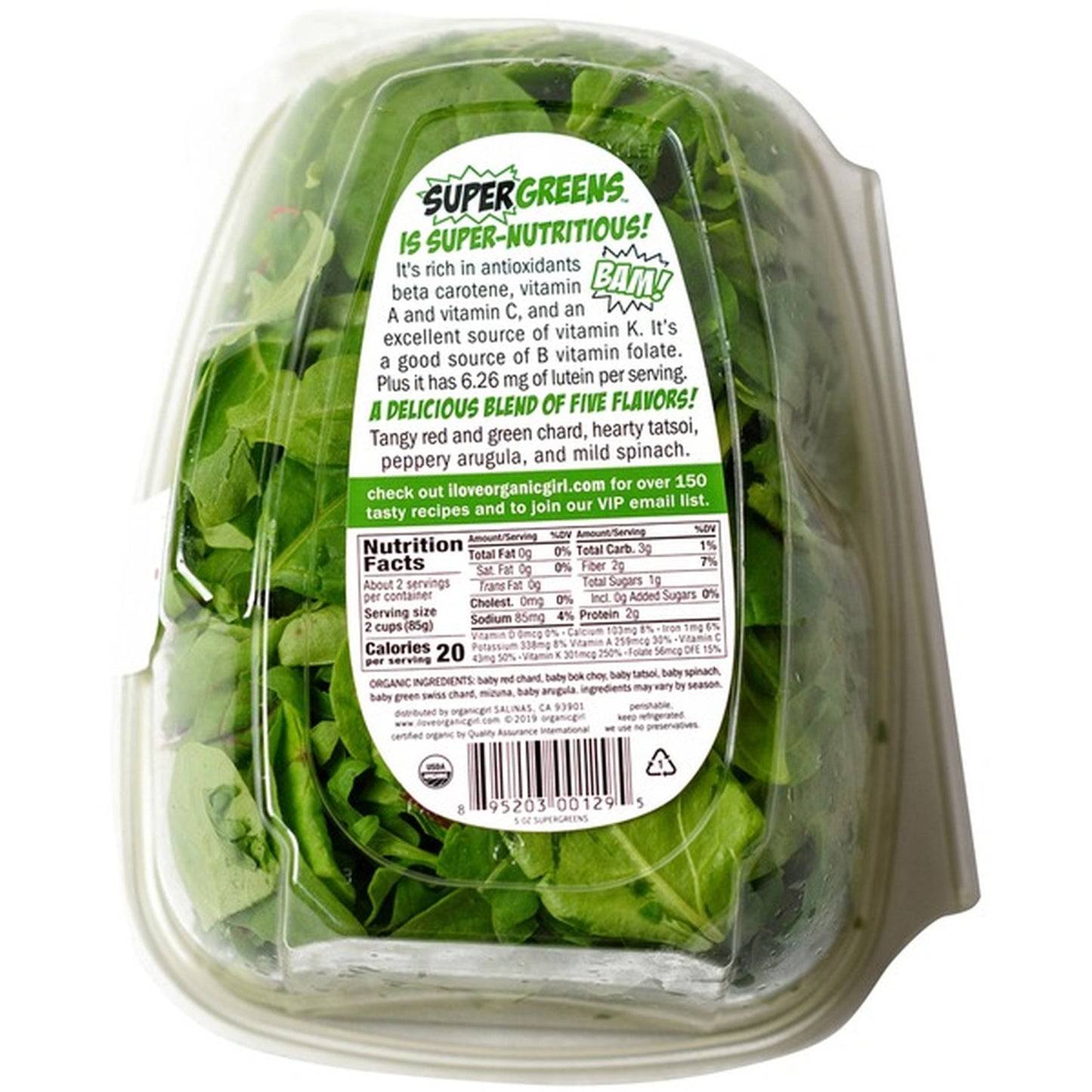 Organic Girl Organic Super Greens Salad, 1 lb