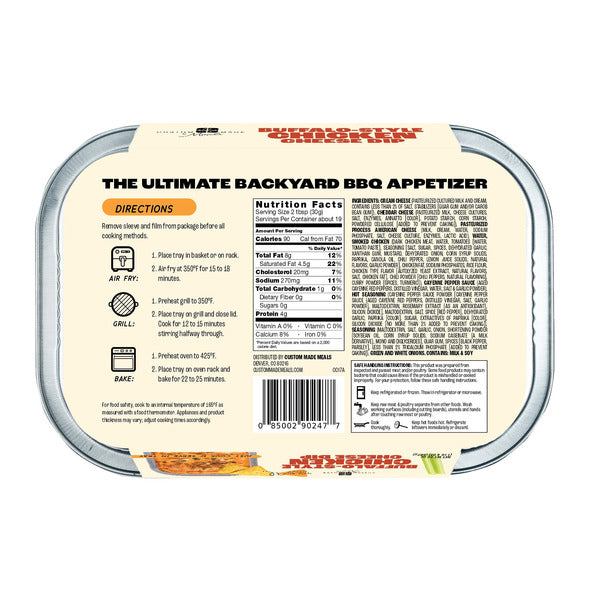 Custom Made Meals Buffalo-Style Chicken Cheese Dip, 20 oz