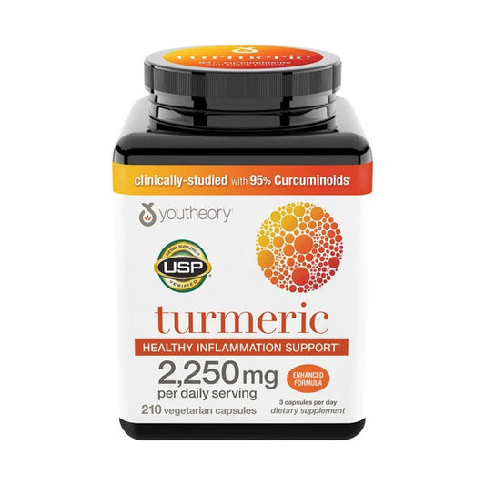 youtheory Turmeric Healthy Inflammation Support 2250 mg, 210 Count