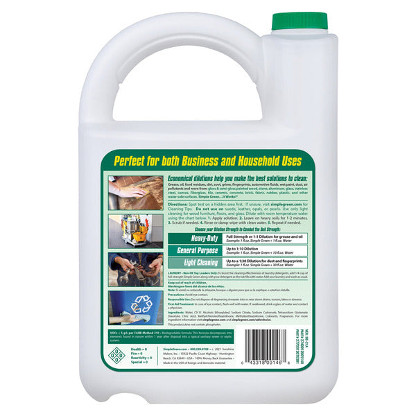 Simple Green All-Purpose Cleaner, Concentrated, 32 fl oz + 140 fl oz Refill