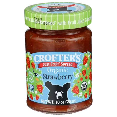 Crofter's Organic Strawberry Fruit Spread, 10 oz